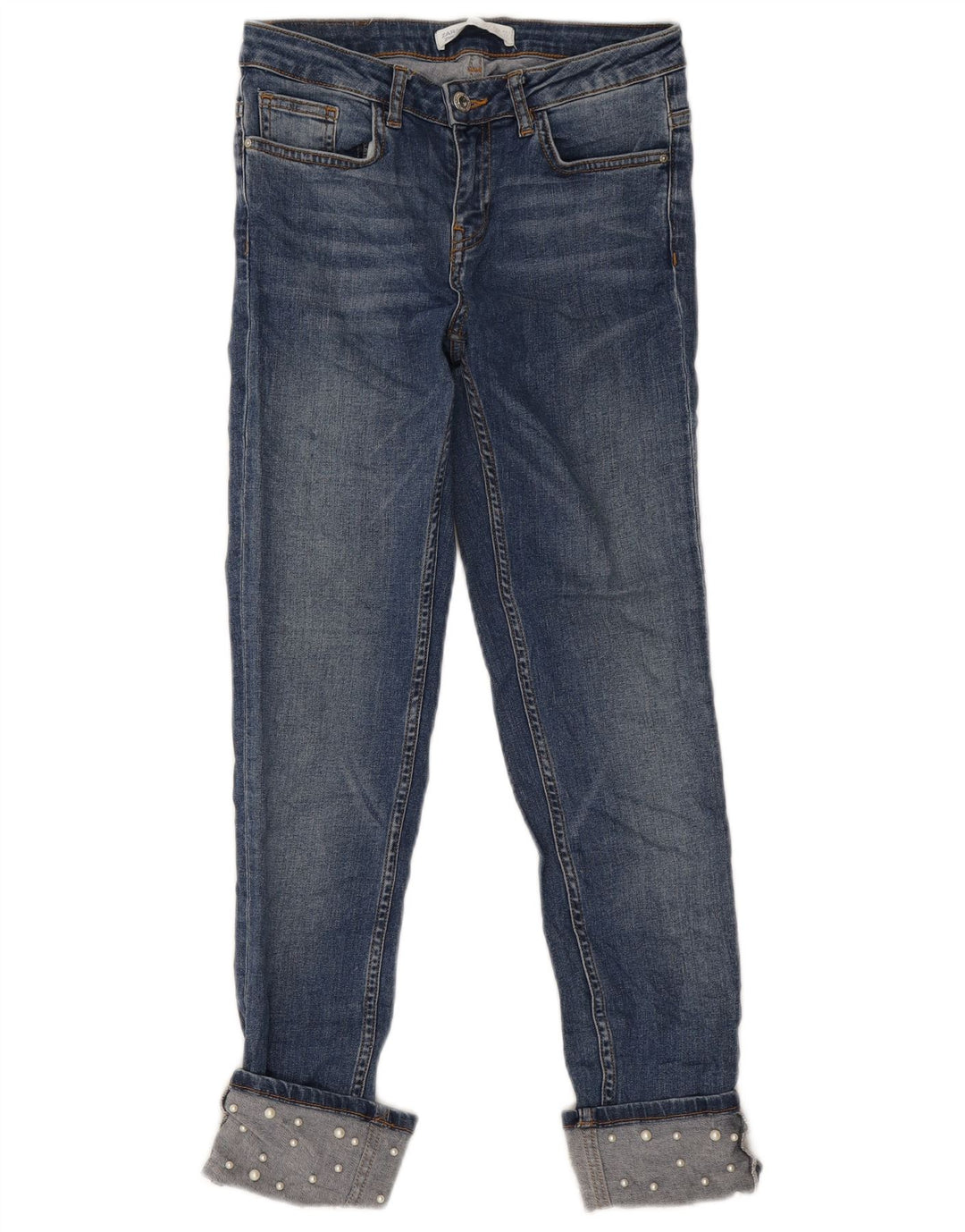 Zara Jean Slim Femme EU 36 XS W26 L26 Bleu