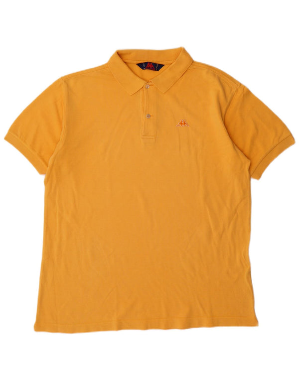 Kappa Polo Homme Orange Moyen Coton