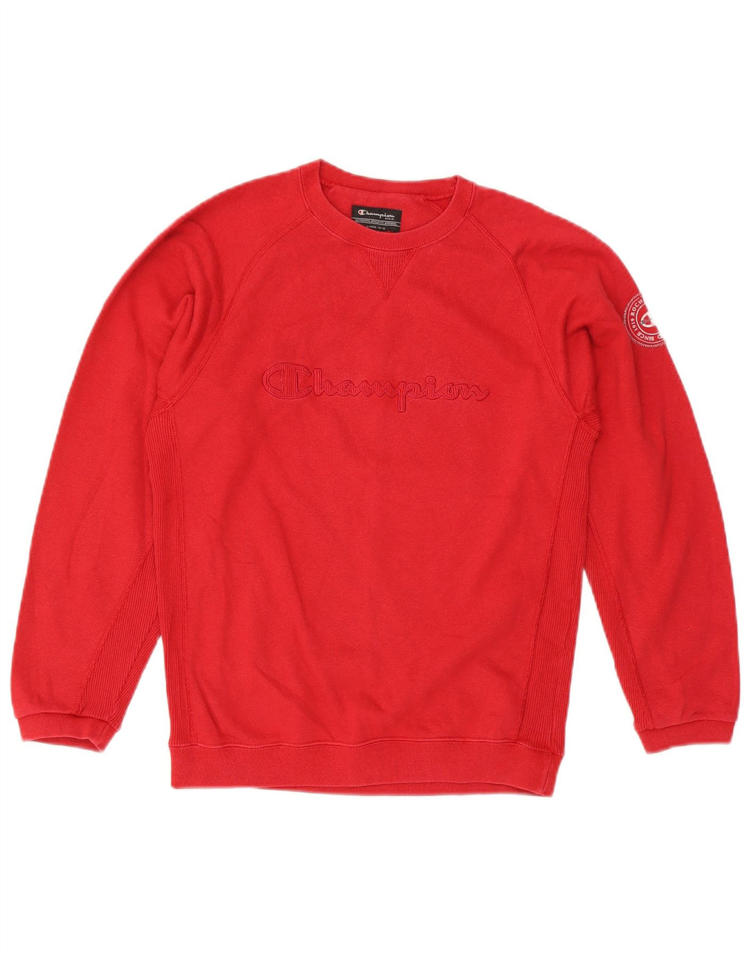 Champion Sweat-Shirt Graphique Garçon 11-12 ans Rouge Coton