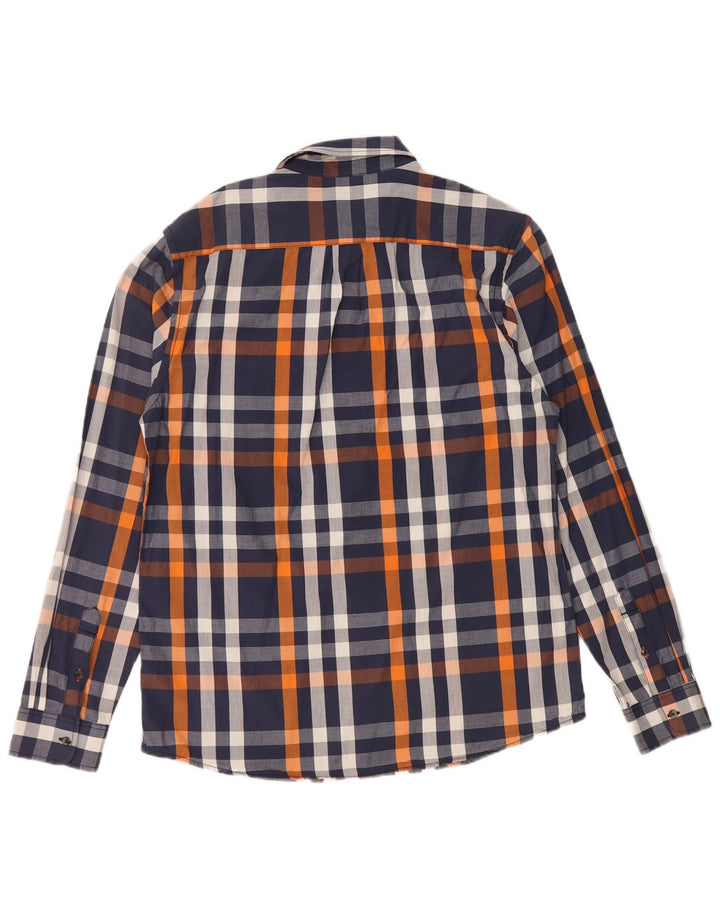 Wrangler Chemise Regular Fit Homme Bleu Marine Moyen à Carreaux Coton