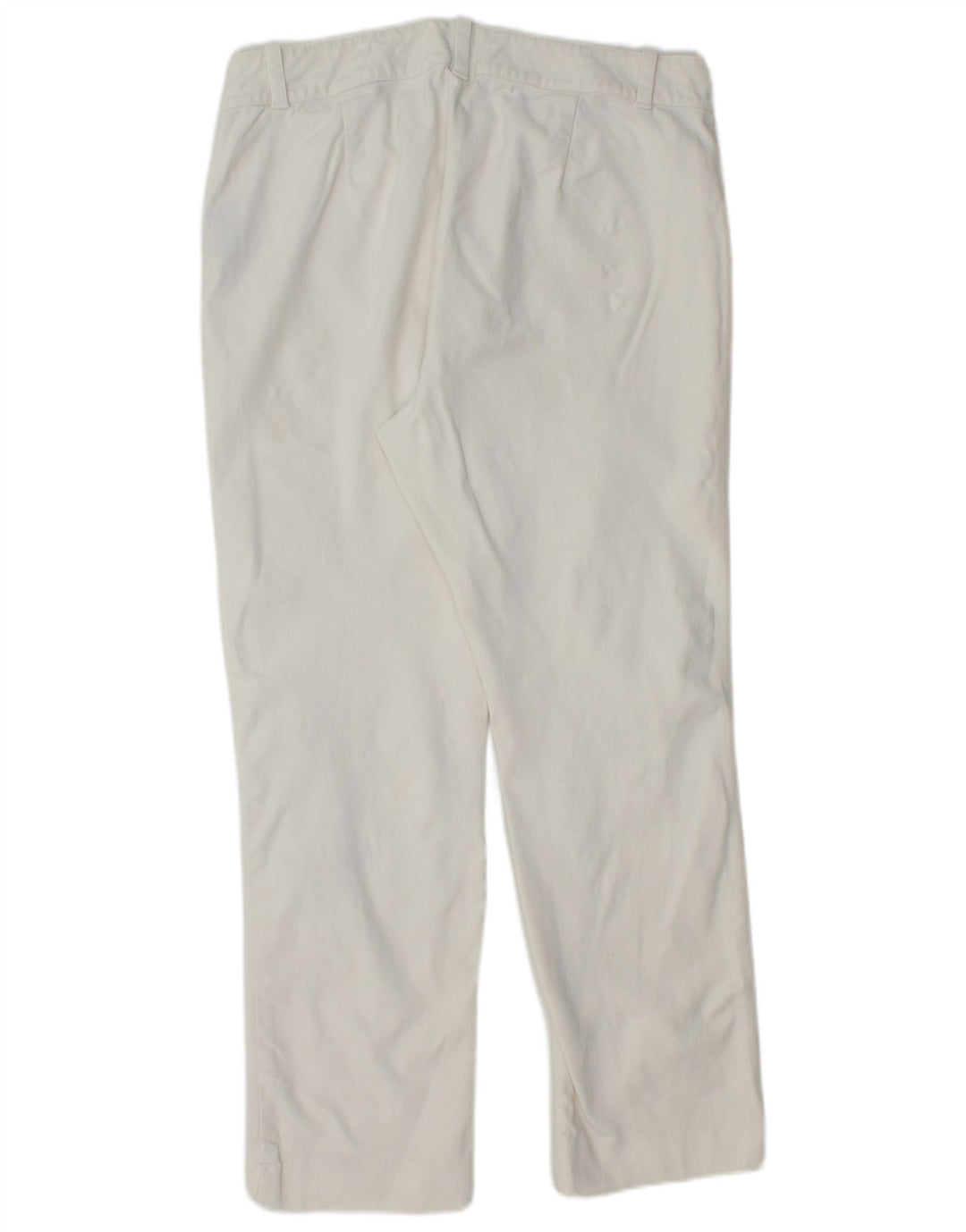 RALPH LAUREN Pantalon décontracté droit pour femme US 12 Large W32 L27 Blanc