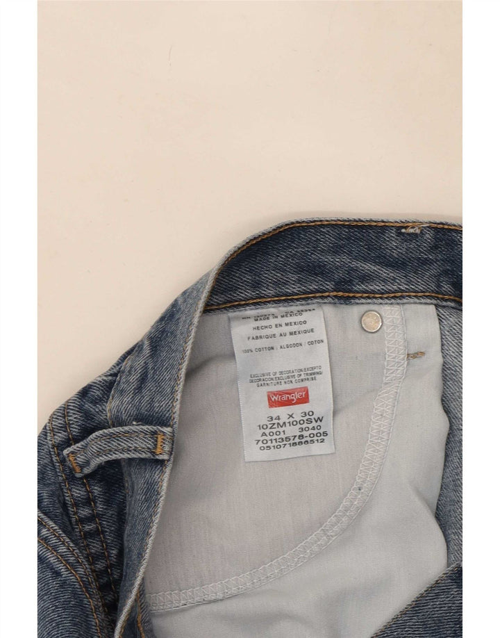 Wrangler Jean droit homme W34 L27 bleu coton