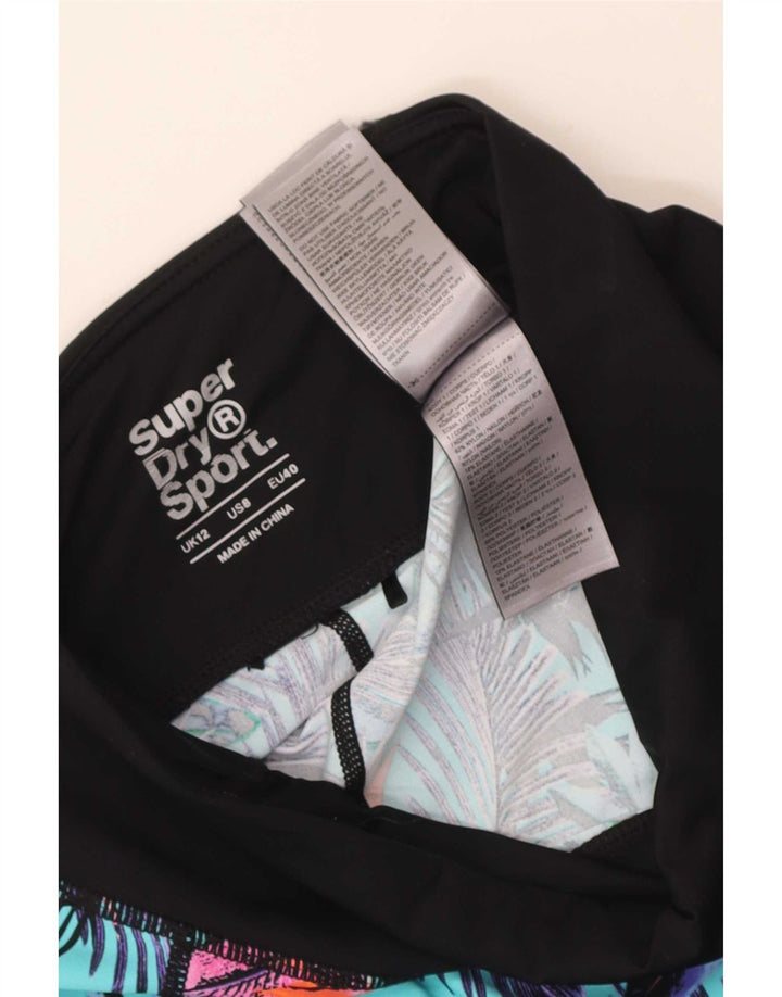 Superdry Legging court graphique pour femme UK 12 Medium Multicolore Floral