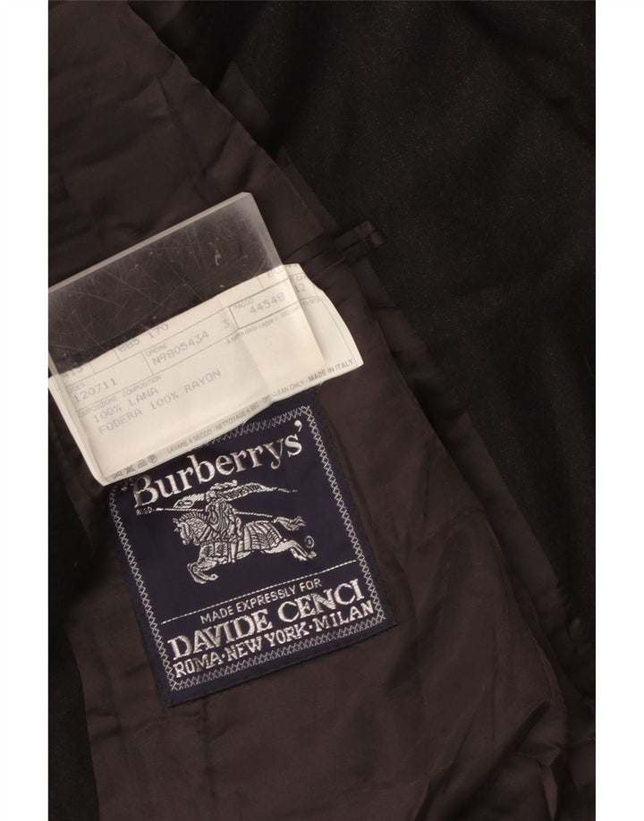 Burberrys Veste blazer à 3 boutons pour homme IT 52 Large laine noire