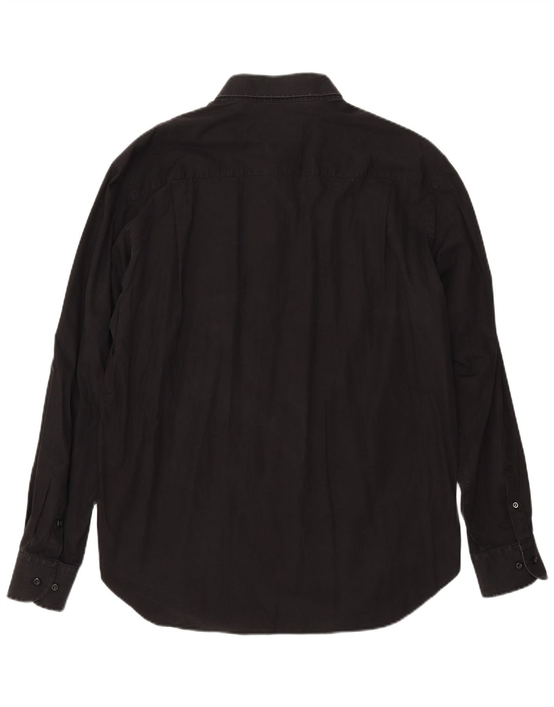 TRUSSARDI Chemise Homme Taille 17 1/2 44 XL Noir Coton