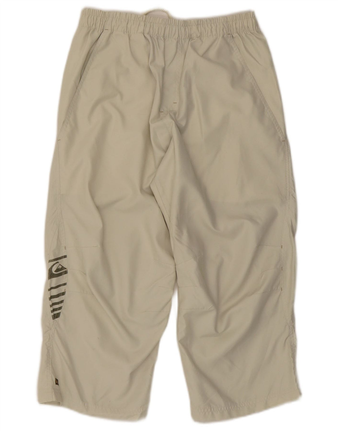 Quiksilver Pantalon de Survêtement Capri Graphique Homme Petit Beige Polyester