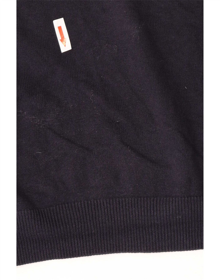 Massimo Dutti Pull col zippé pour homme XL Bleu marine