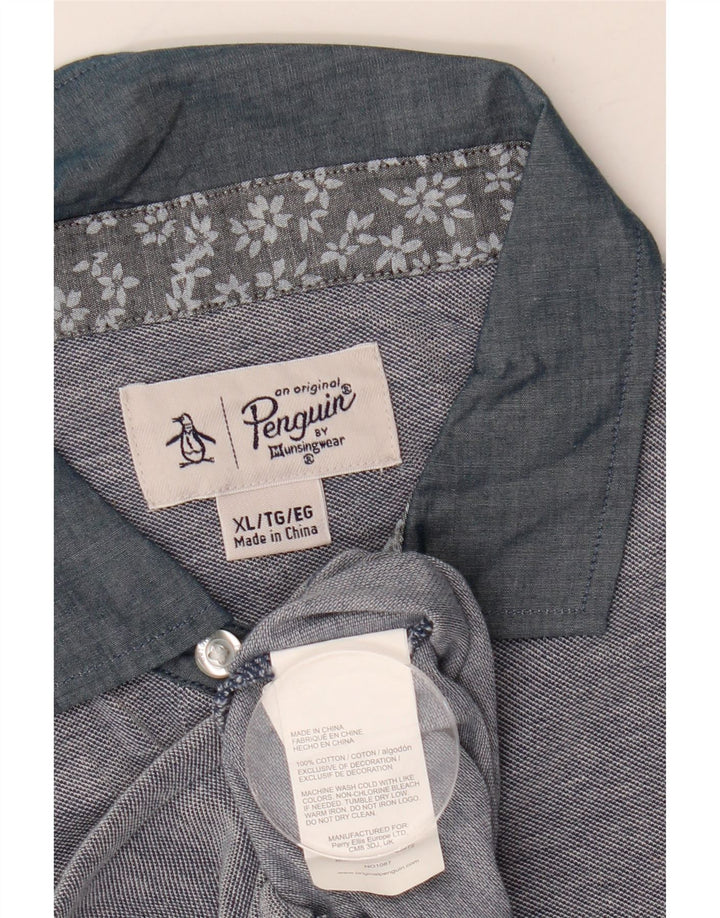 Penguin Polo Homme XL Bleu Coton