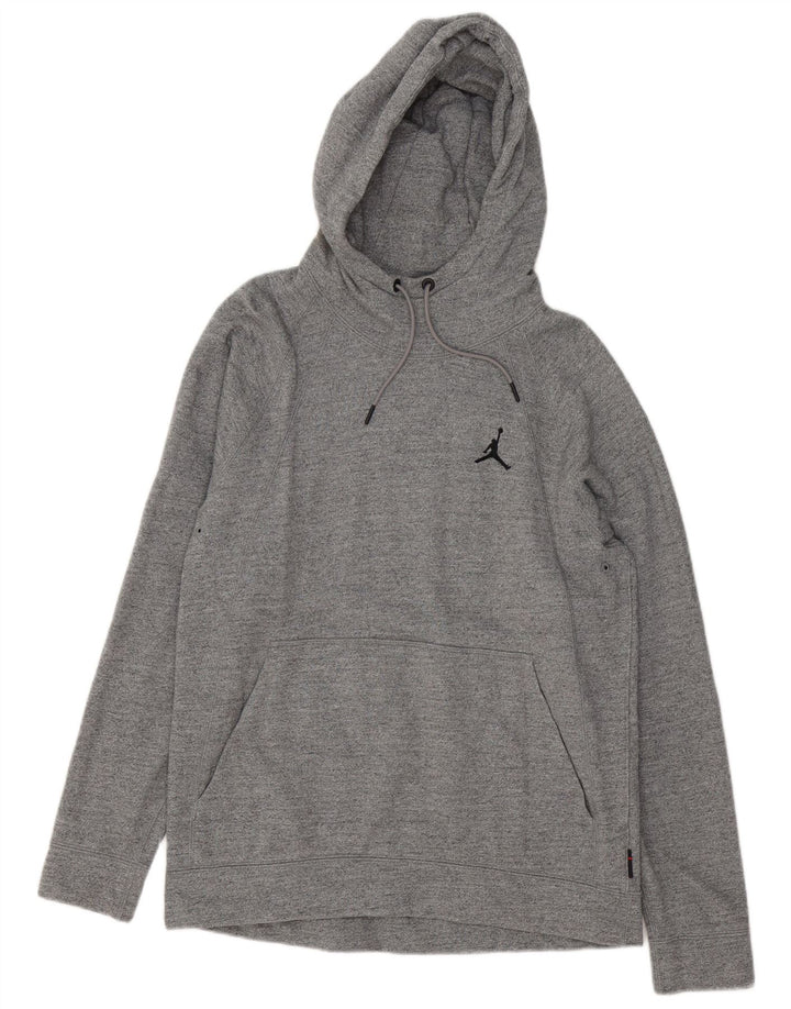Jordan Pull à capuche pour homme Grand coton moucheté gris