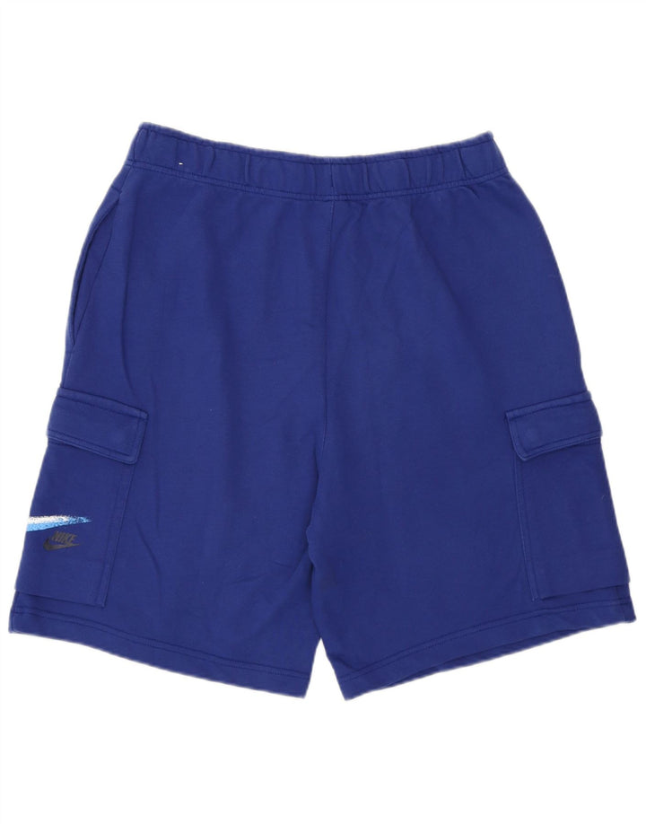 Nike Short de sport graphique en coton bleu moyen pour homme