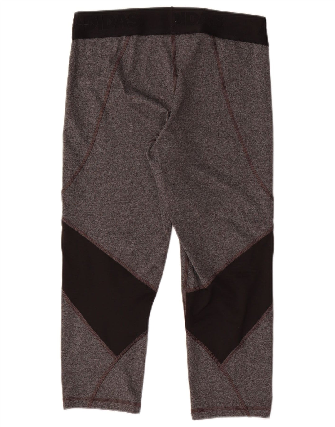 Adidas Femmes Climacool Capri Leggings UK 12/14 Gris Moyen Colorblock