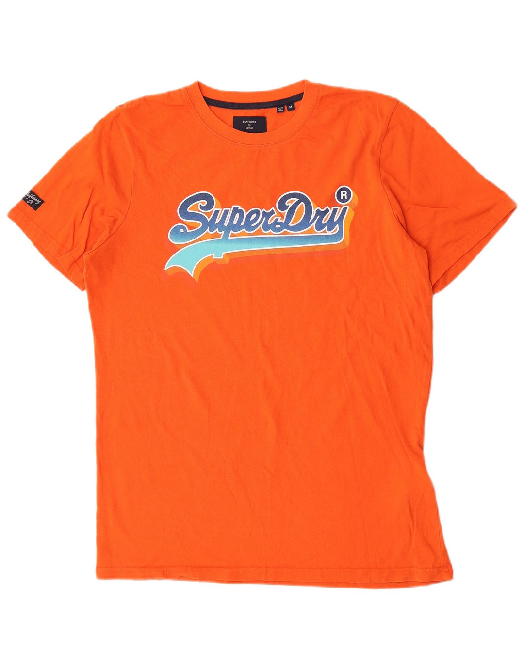 Superdry T-Shirt Graphique Homme Orange Moyen Coton