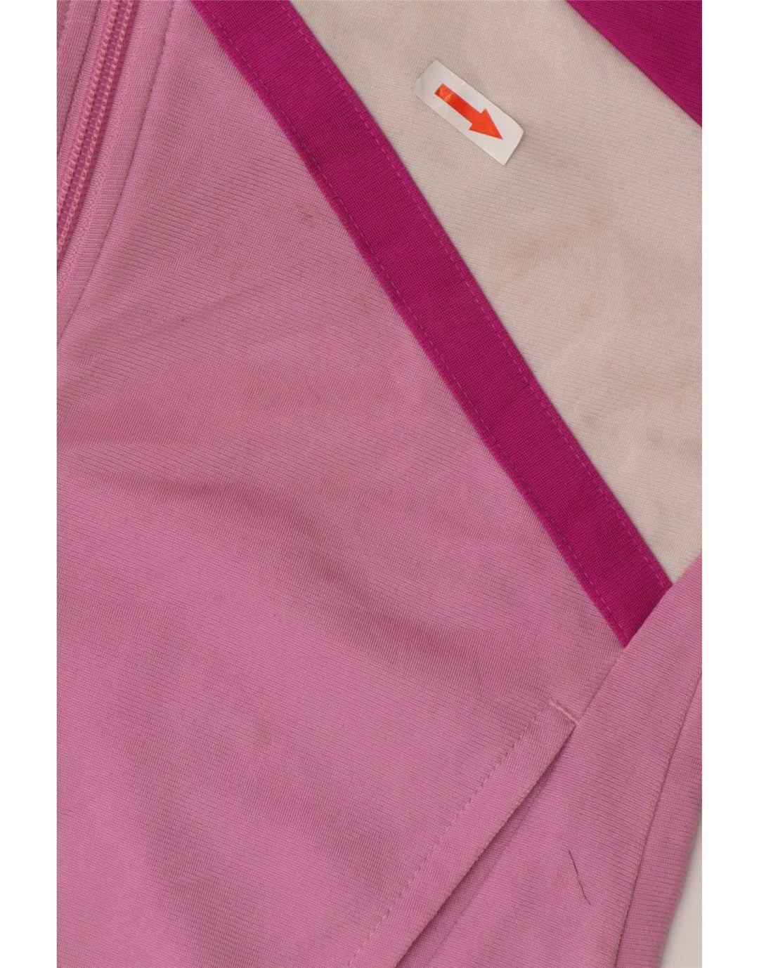 Adidas Veste de survêtement pour femme UK 12/14 Rose moyen Colourblock
