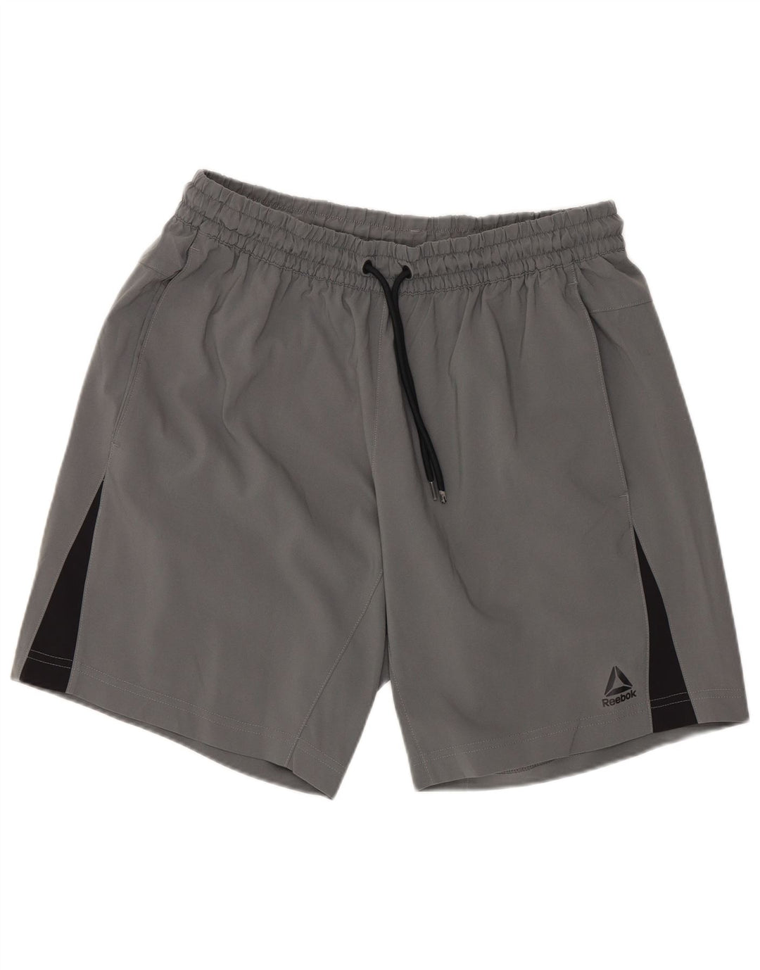 Reebok Short de Sport Regular Sport Homme Gris Moyen Polyester