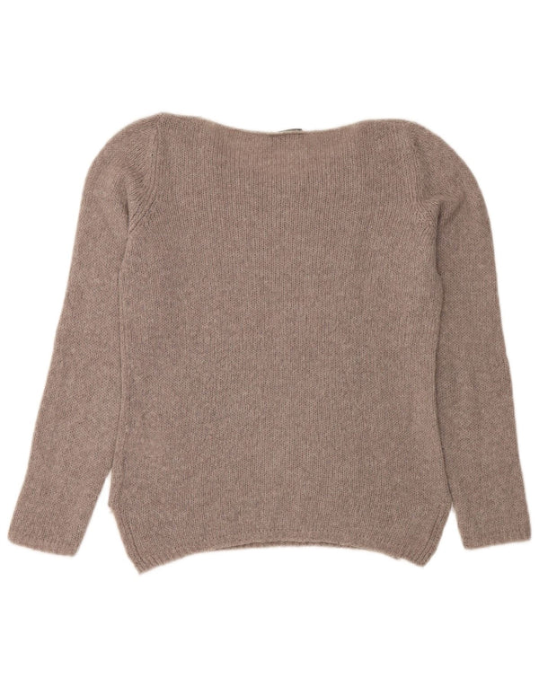Fred Perry Pull col bateau pour femme UK 10 Small Gris Polyamide