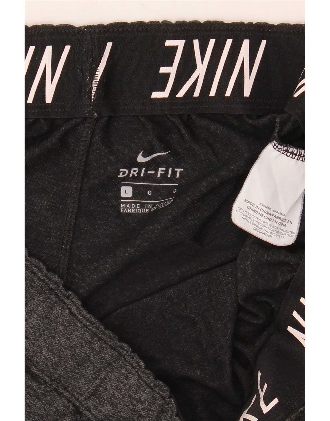 Short de sport Nike Dri Fit pour hommes, grand, gris, polyester