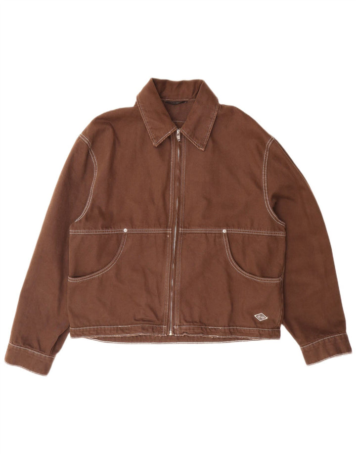 Zara Veste Bomber Homme UK 38 Marron Moyen