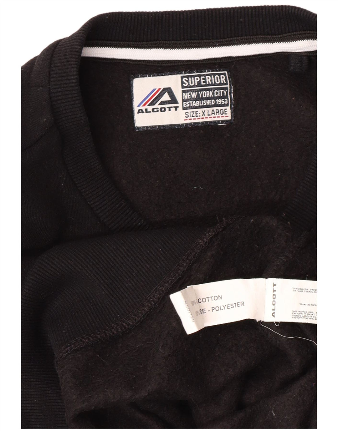 ALCOTT Sweat-shirt graphique New York City pour homme XL en coton noir