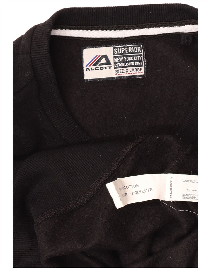 ALCOTT Sweat-shirt graphique New York City pour homme XL en coton noir