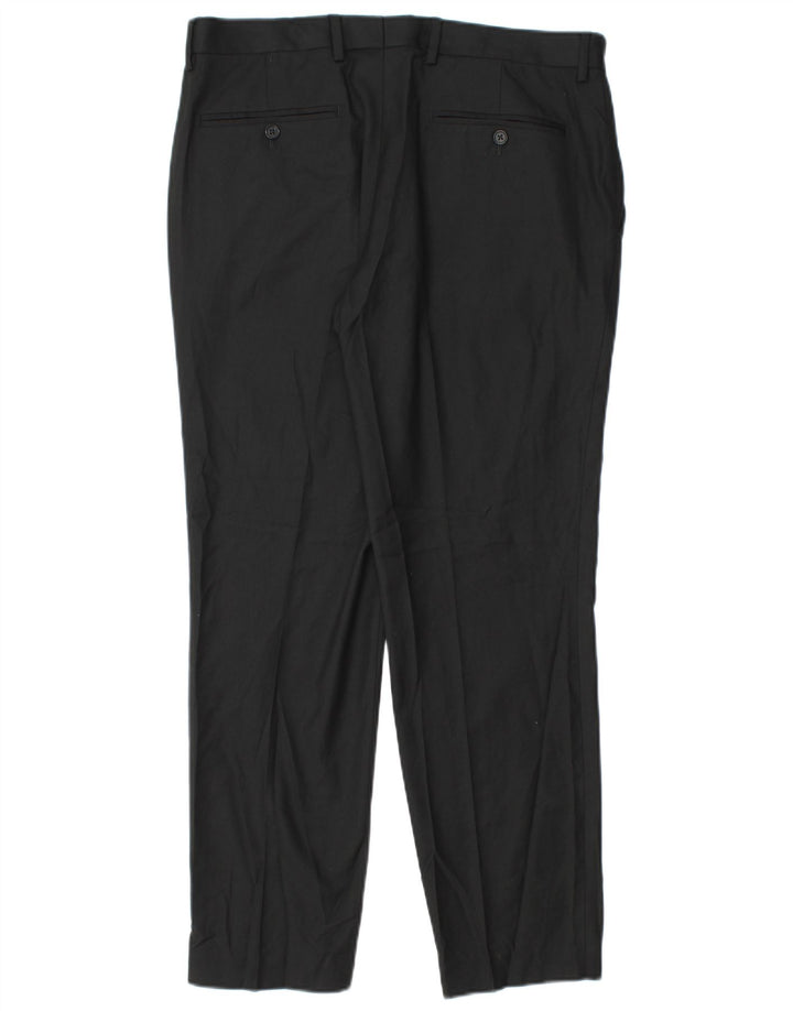 Marks & Spencer Pantalon de costume coupe slim pour homme W34 L29 Noir Polyester