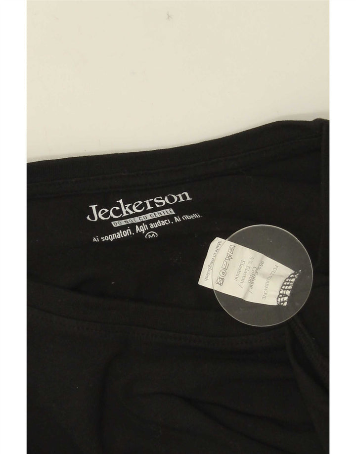Jeckerson T-Shirt Graphique Homme Noir Moyen Coton