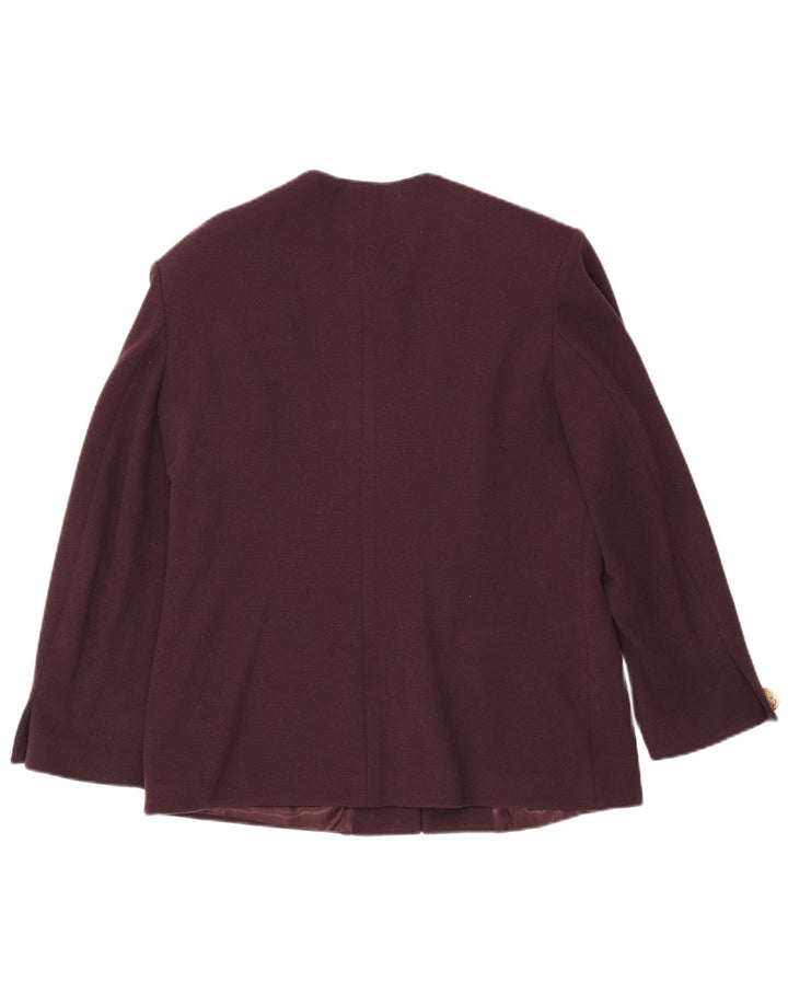 vintage Femme 4 Bouton Blazer Veste IT 48 XL Marron