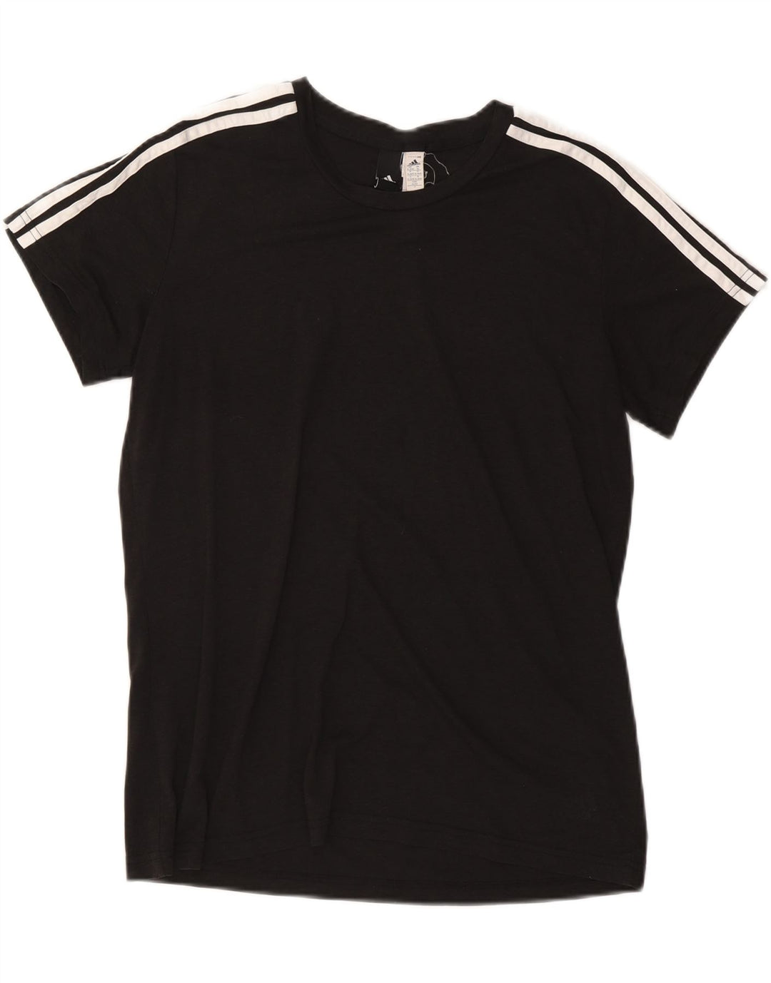 ADIDAS T-Shirt Femme UK 20/22 XL Noir Polyester