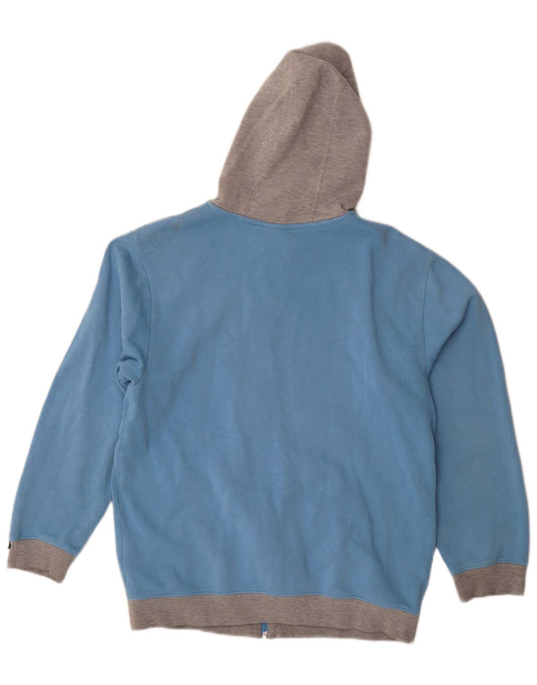 Nike Pull à capuche zippé pour garçon 13-14 ans XL Bleu Colorblock Coton