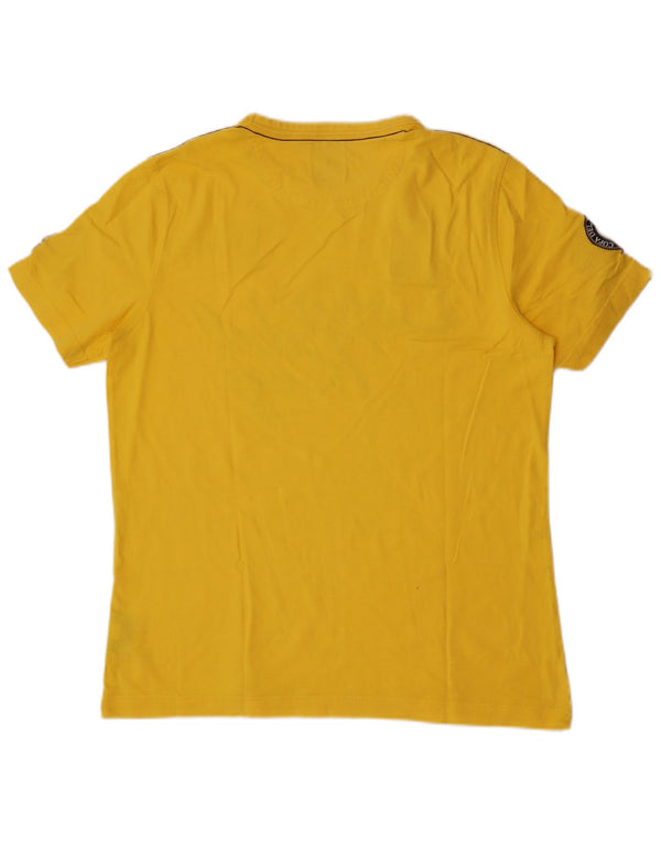Gaastra T-Shirt Graphique Homme Grand Jaune Coton