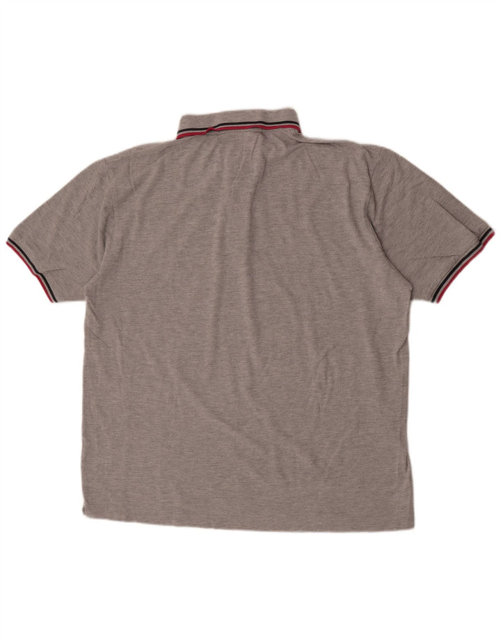 Kappa Polo Homme 2XL Gris Moucheté Coton