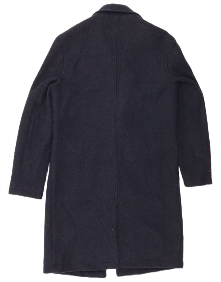 Zara Manteau Homme UK 36 Petit Bleu Marine Polyester