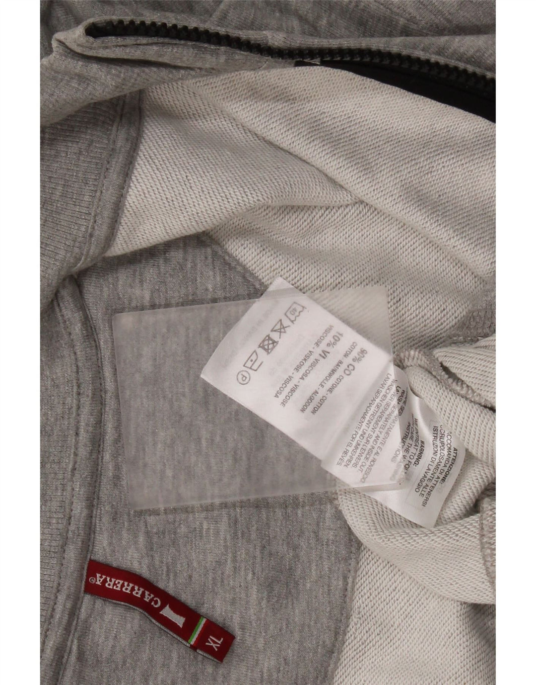 Carrera Hommes Survêtement Top Veste XL Gris Coton