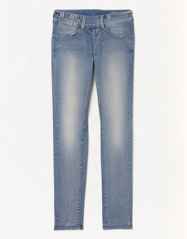 Jean Diesel Femme Culturebelt Regular Slim Fuselé W25 L32 Bleu Coton