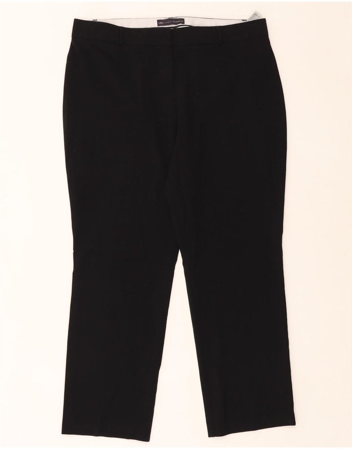 MARKS & SPENCER Pantalon de costume court pour femme UK 14 Medium W34 L26 Noir