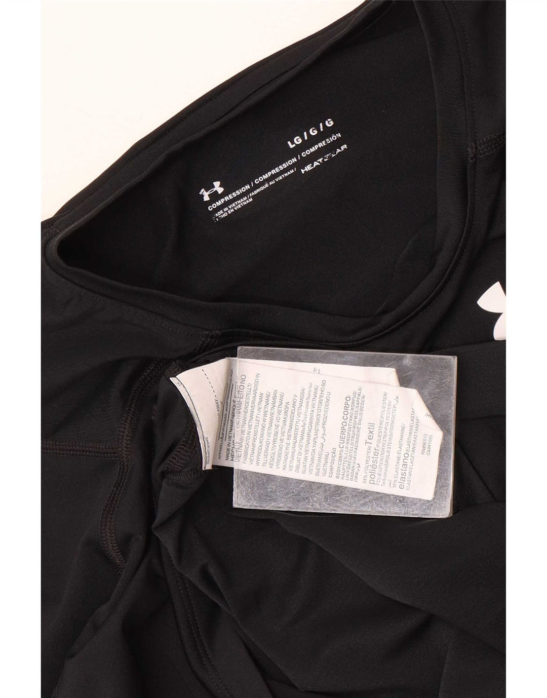 Under Armour Heat Gear Haut à manches longues pour homme en polyester Noir Taille L