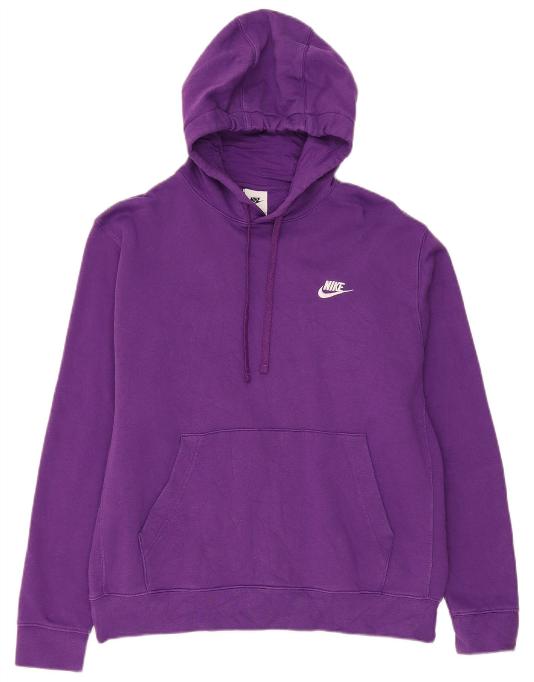 Nike Pull à capuche pour homme en coton violet Taille L