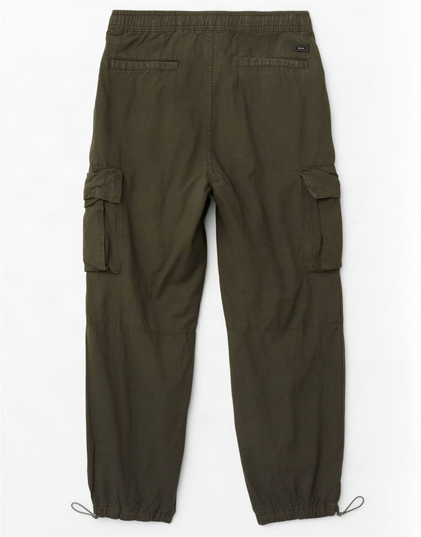 Zara Pantalon Cargo Joggers Homme Petit W30 L28 Vert Coton