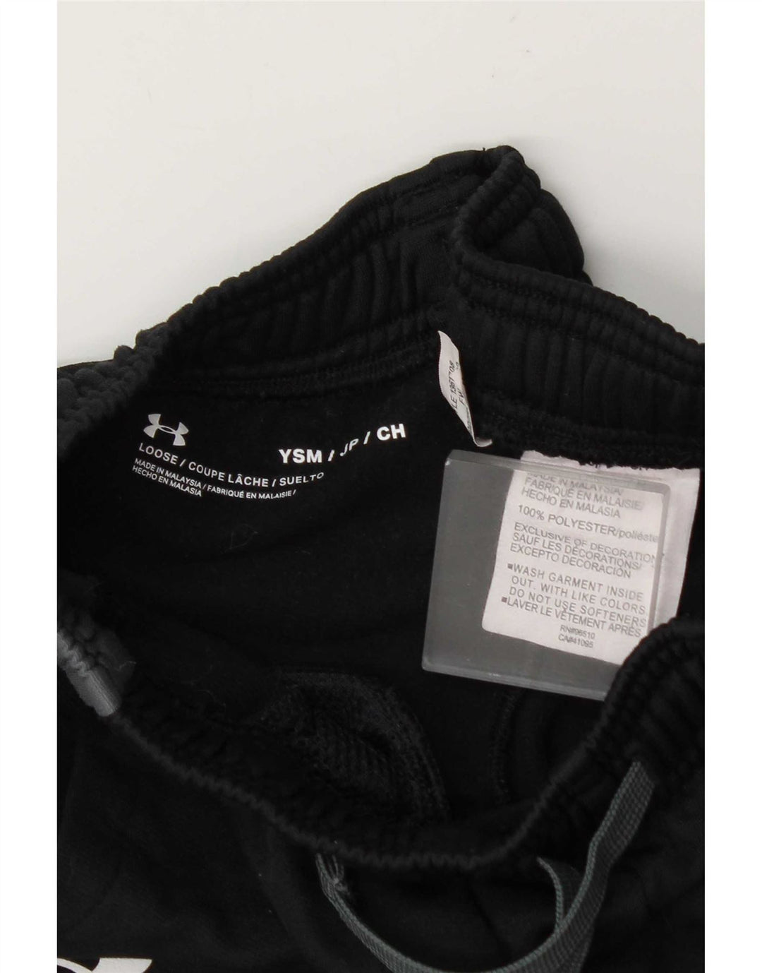 Under Armour Pantalon de survêtement pour garçon 7-8 ans Small Noir Colourblock