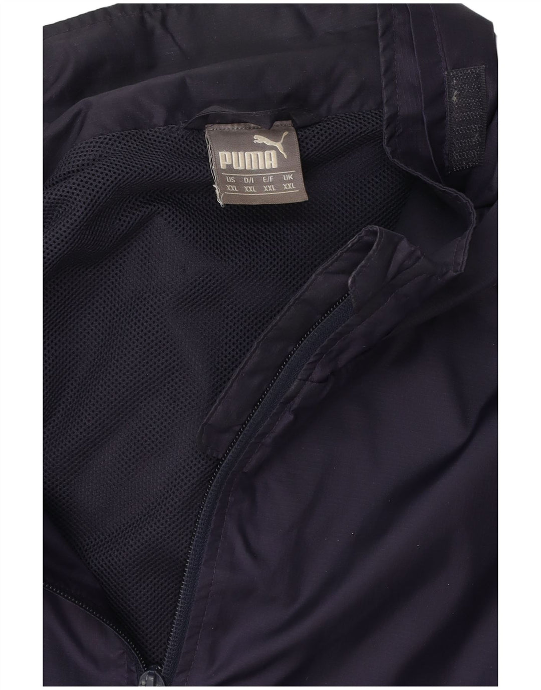 PUMA Veste de pluie à capuche pour homme UK 44 2XL Bleu marine