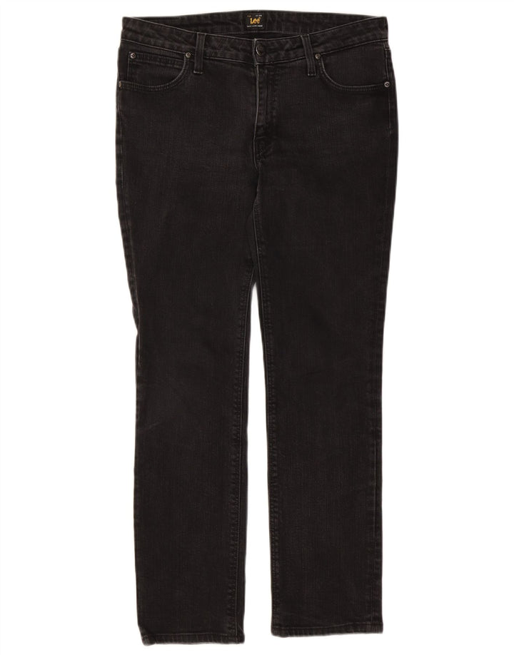 Lee Jean Droit Marion Femme W30 L27 Coton Noir