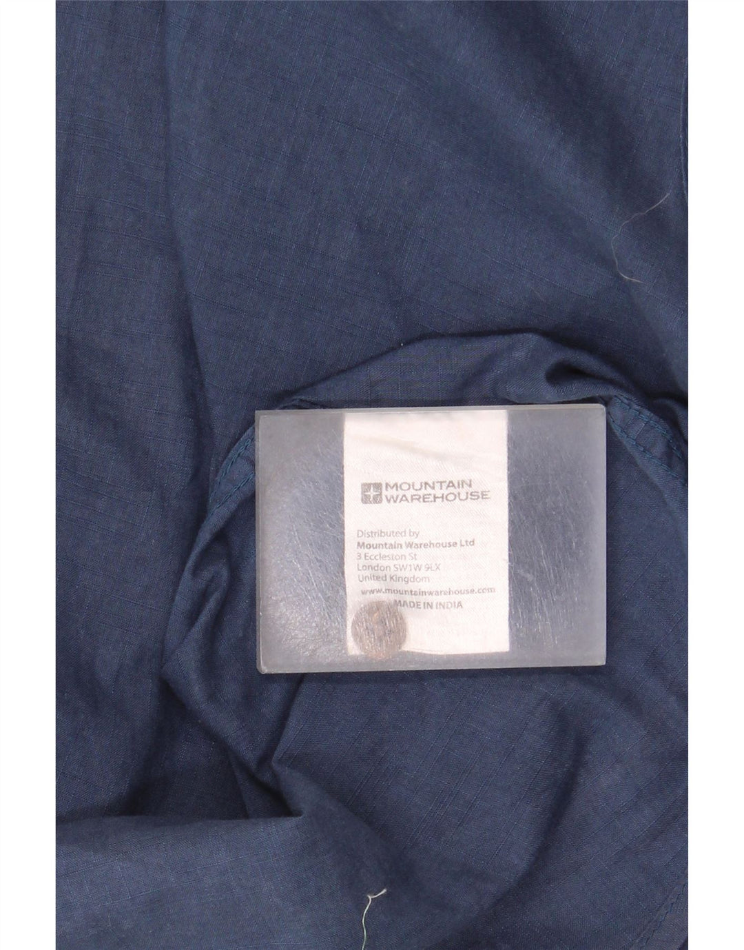Mountain Warehouse Chemise à manches courtes pour homme en coton bleu marine Taille L