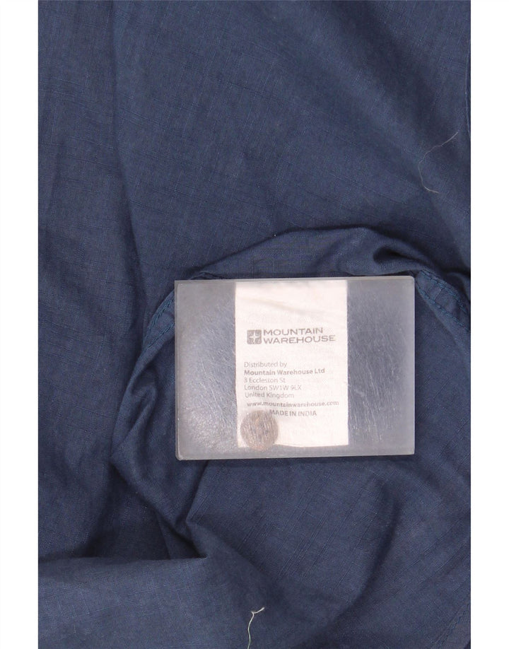 Mountain Warehouse Chemise à manches courtes pour homme en coton bleu marine Taille L