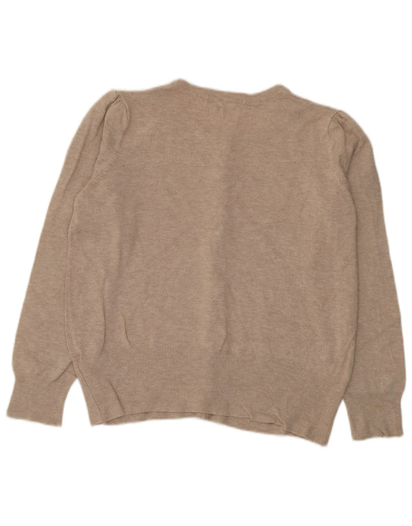 Marks & Spencer Pull cardigan court pour femme UK 12 Viscose beige moyen