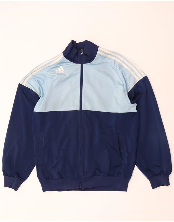 Adidas Veste de survêtement pour homme UK 40/42 Bleu marine moyen Colourblock