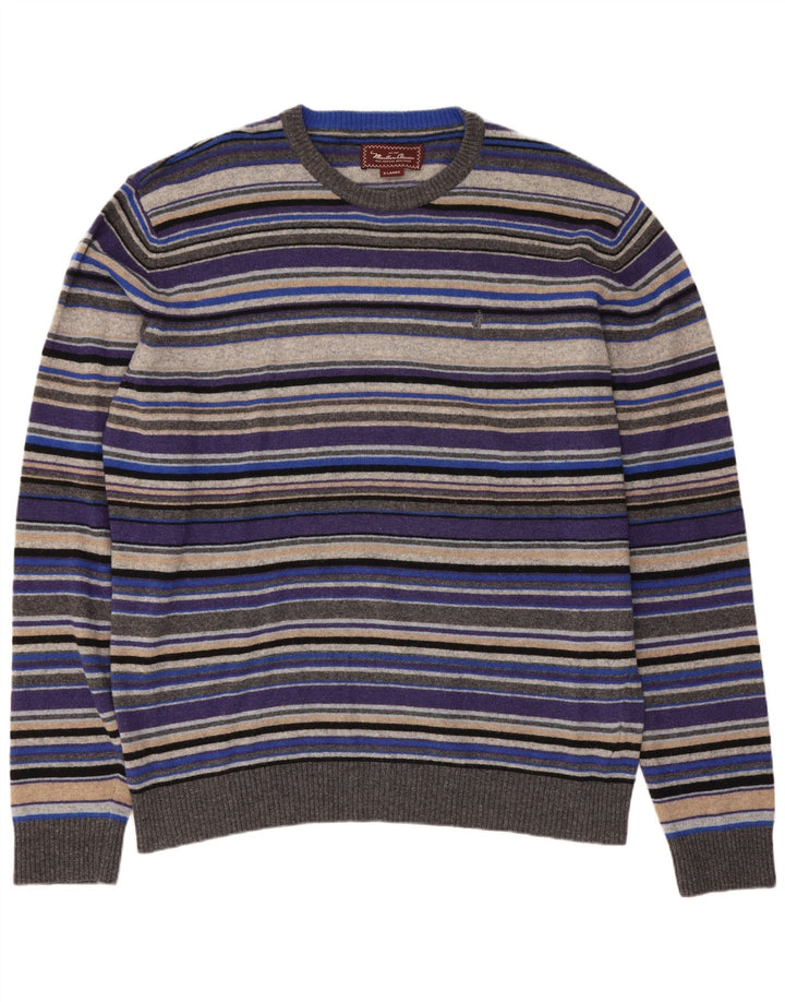 Marlboro Classics Pull col rond pour homme XL rayé multicolore