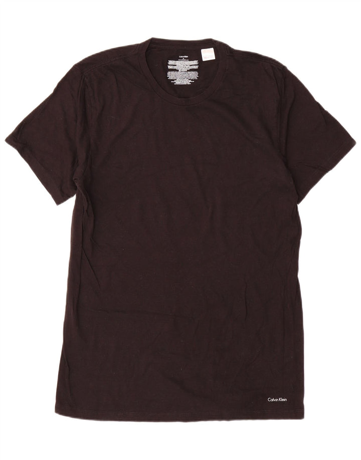 Calvin Klein T-Shirt Homme Noir Moyen Coton