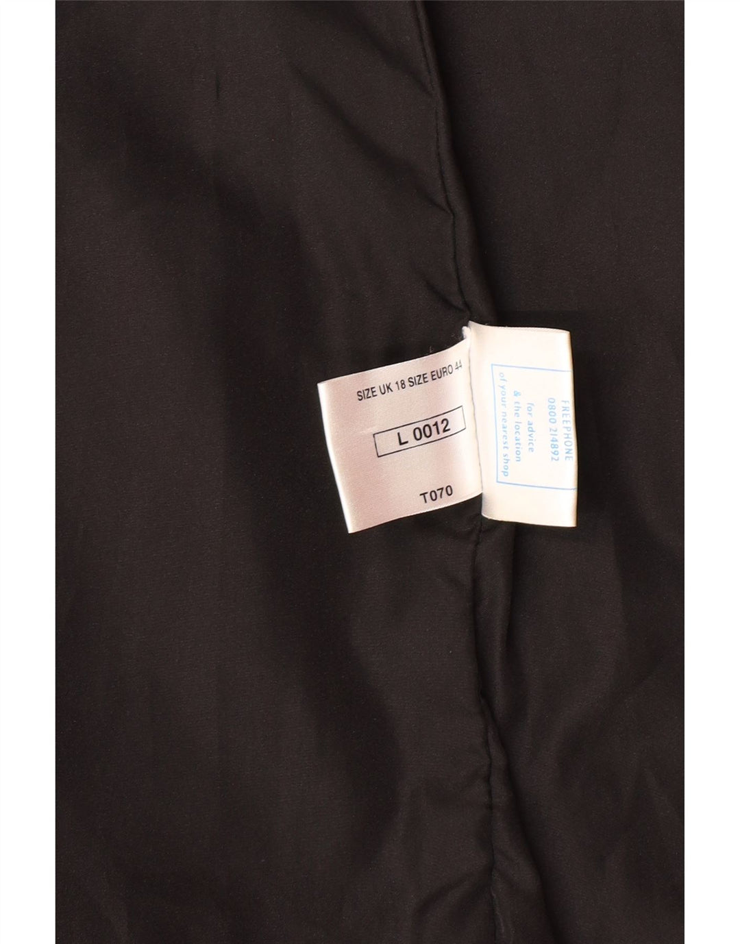 VINTAGE Manteau en cuir surdimensionné femme UK 18 XL Cuir noir