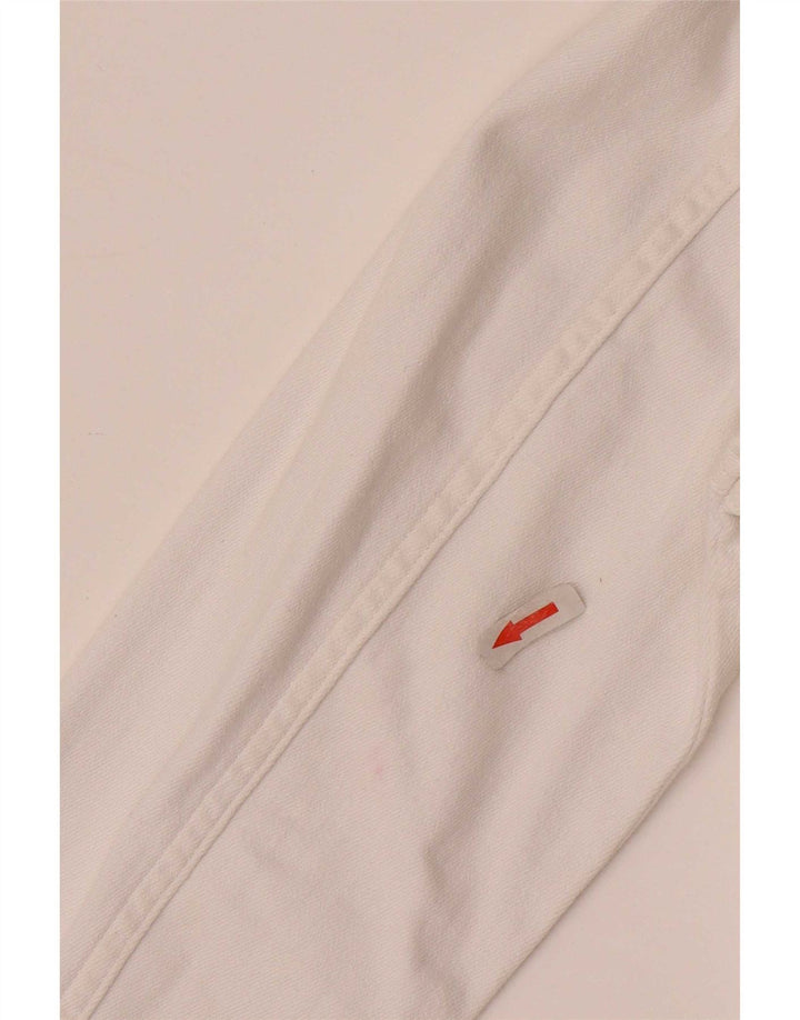Crew Clothing Veste en jean pour femme UK 10 Petit Blanc