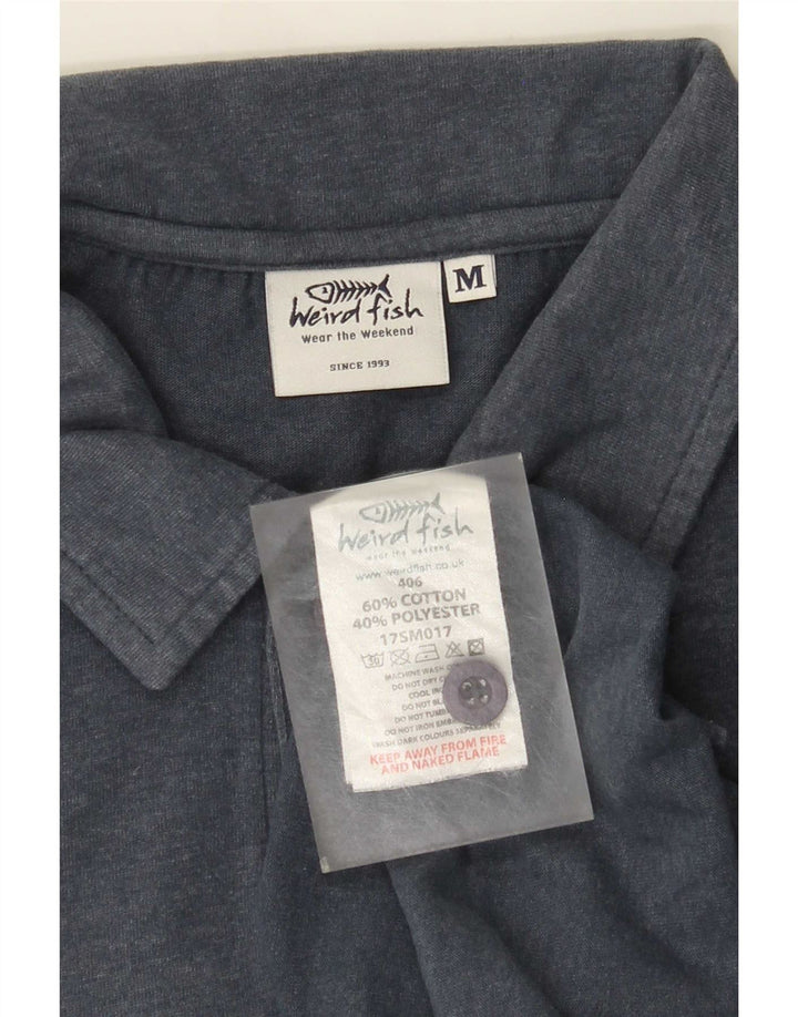 Weird Fish Polo Homme Bleu Moyen Coton