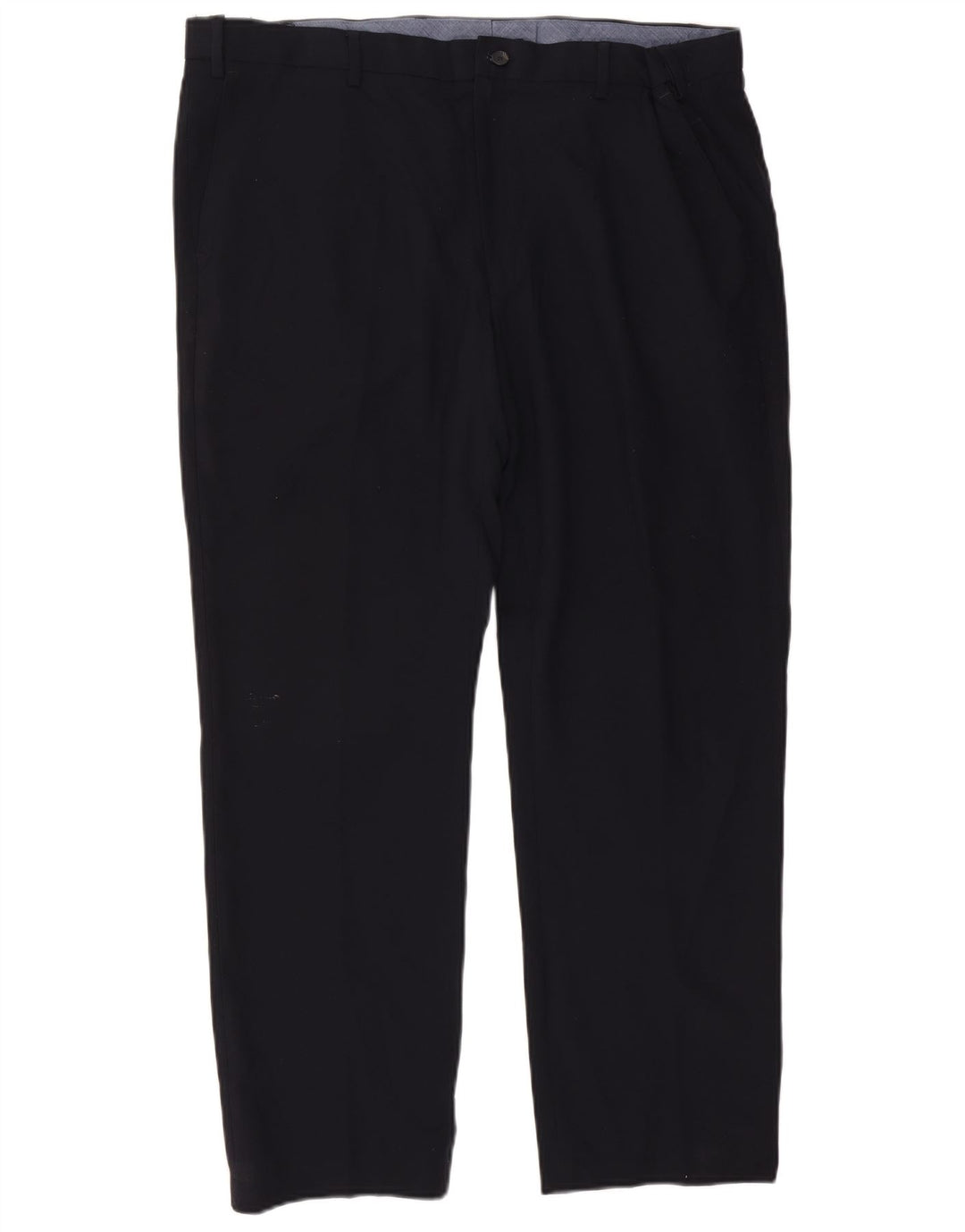 Marks & Spencer Pantalon Chino Droit Homme W42 L29 Bleu Marine Polyester